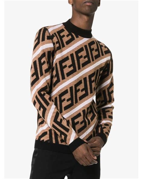 black and brown fendi sweater|fendi jumper men's.